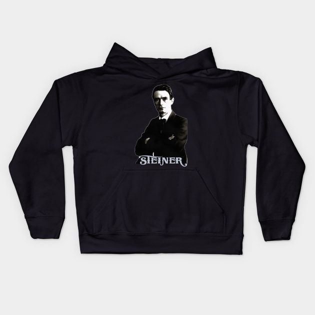 Rudolf Steiner - philosophy, occult, esoteric, wisdom, spirituality, knowledge, science Kids Hoodie by AltrusianGrace